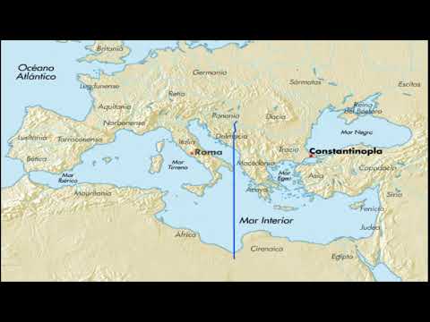 La ubicación de Constantinopla en un mapa de Europa