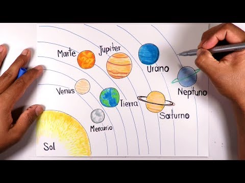 Dibujo a color del planeta Plutón: una representación artística del distante mundo helado