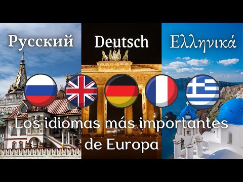 Los idiomas más hablados en Europa