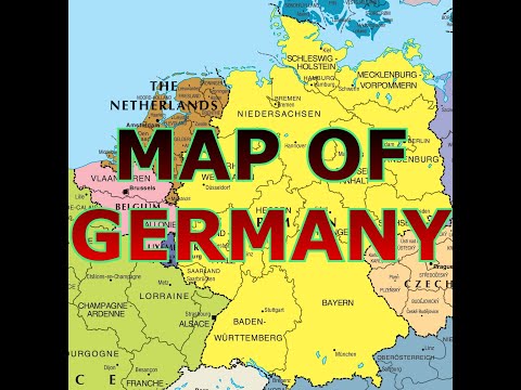 La ubicación de Baviera en un mapa.
