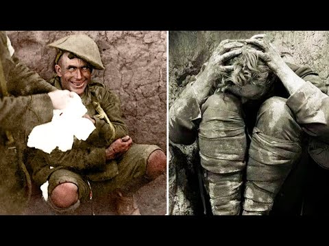 Cuerpos sin vida en la Primera Guerra Mundial.